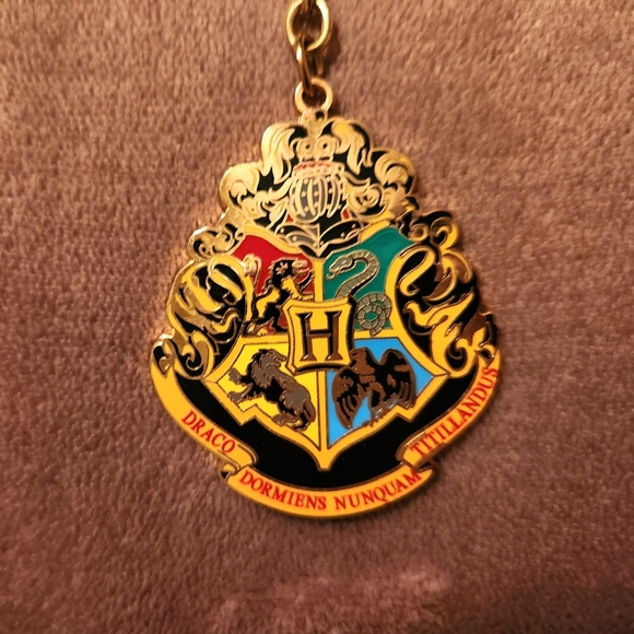 SOLD -Hogwarts house/Harry Potter gold keychain - Picture 2 of 3